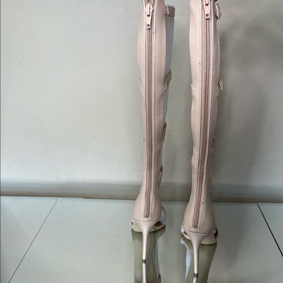 Nasty Gal Nude Gladiator Heel Sandals - Picture 5 of 8